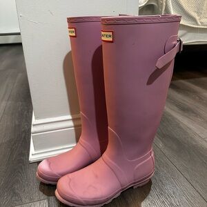 Hunter Blush Tall Waterproof Boots